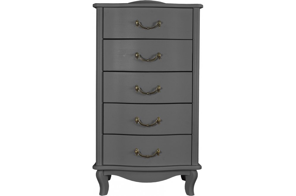 Комод Комод Джульетта 5 ящиков серый