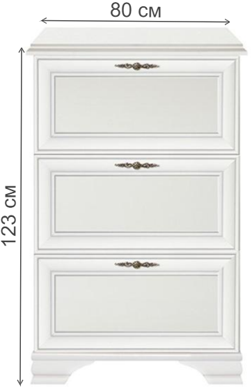 Тумба Kentaki S320-SFB3B белый