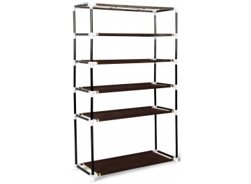 Тумба для обуви SHT-SR1 с чехлом темно-коричневая