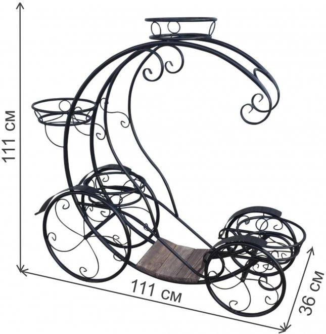 Подставка для цветов Кабриолет