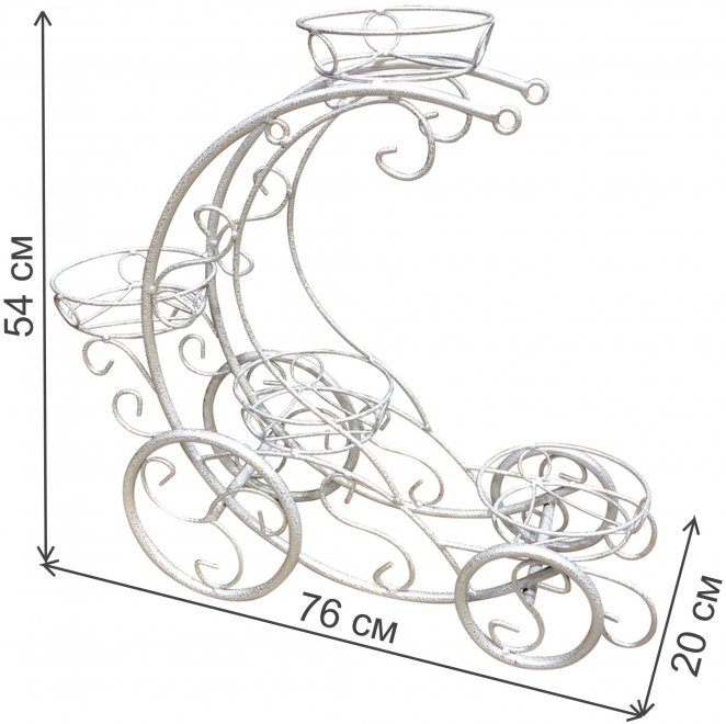 Подставка для цветов Кабриолет мини