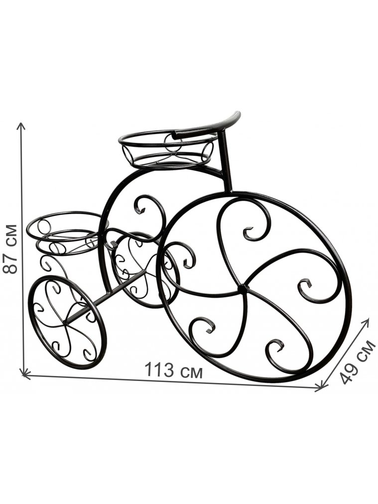 Подставка для цветов Велосипед малый