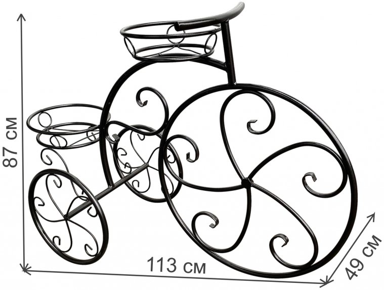 Подставка для цветов Велосипед малый