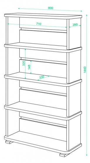 Cтеллаж СБ-25/4 Ш шамони