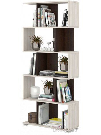 Cтеллаж Валевро-5 КВ карамель / венге