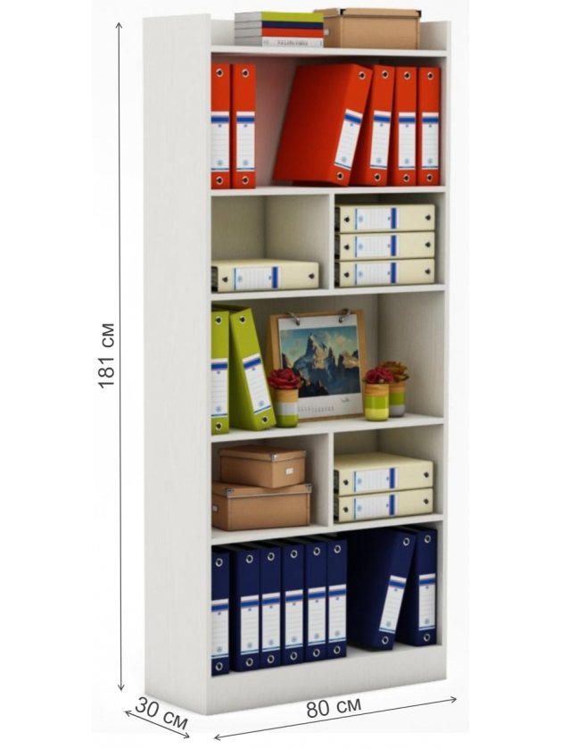 Стеллаж Атлант-8 белый