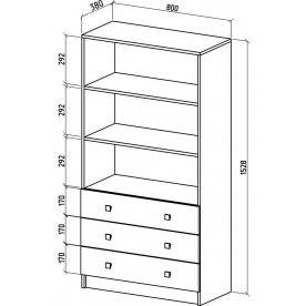 Стеллаж Бостон-4