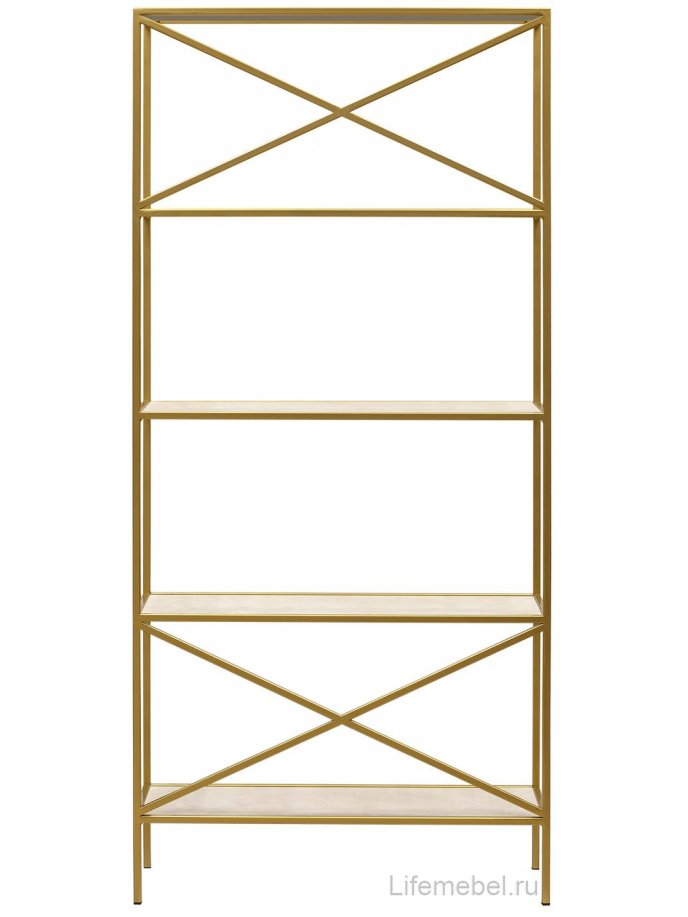 Стеллаж Karin-800 золото / слоновая кость