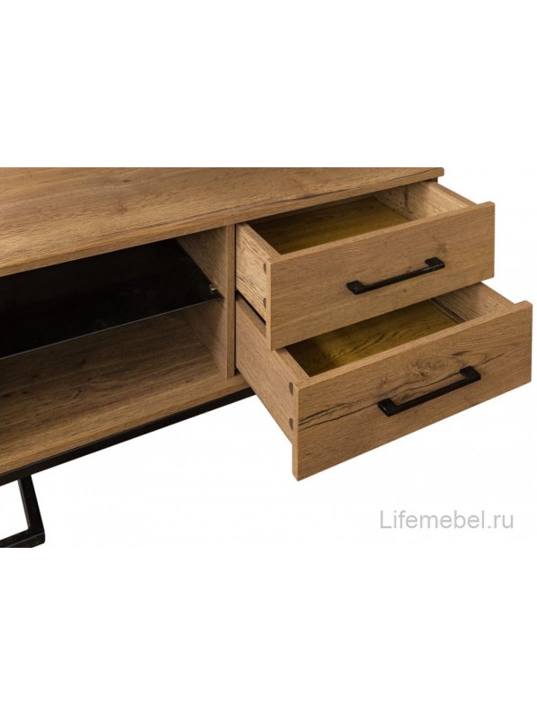 Стеллаж Loft с полкой дуб табак / графит