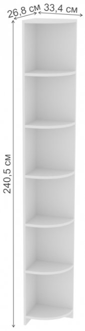 Стеллаж Луиза Л3-8 дуб седан