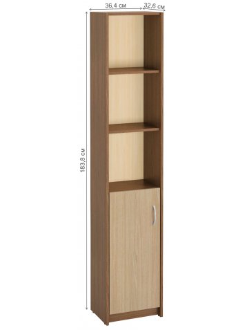 Стеллаж Милана-10 левый ясень темный / ясень светлый