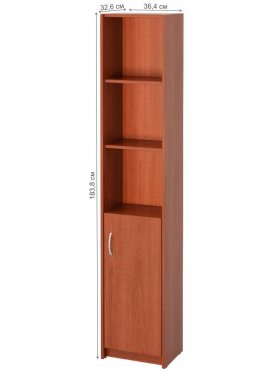 Стеллаж Милана-10 правый вишня