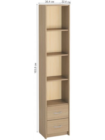 Стеллаж Милана-8 ясень светлый