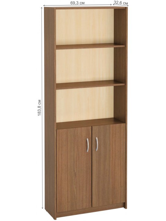 Стеллаж Милана-9 ясень темный