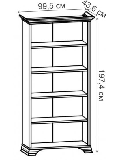 Стеллаж Kentaki S320-REG/90 каштан