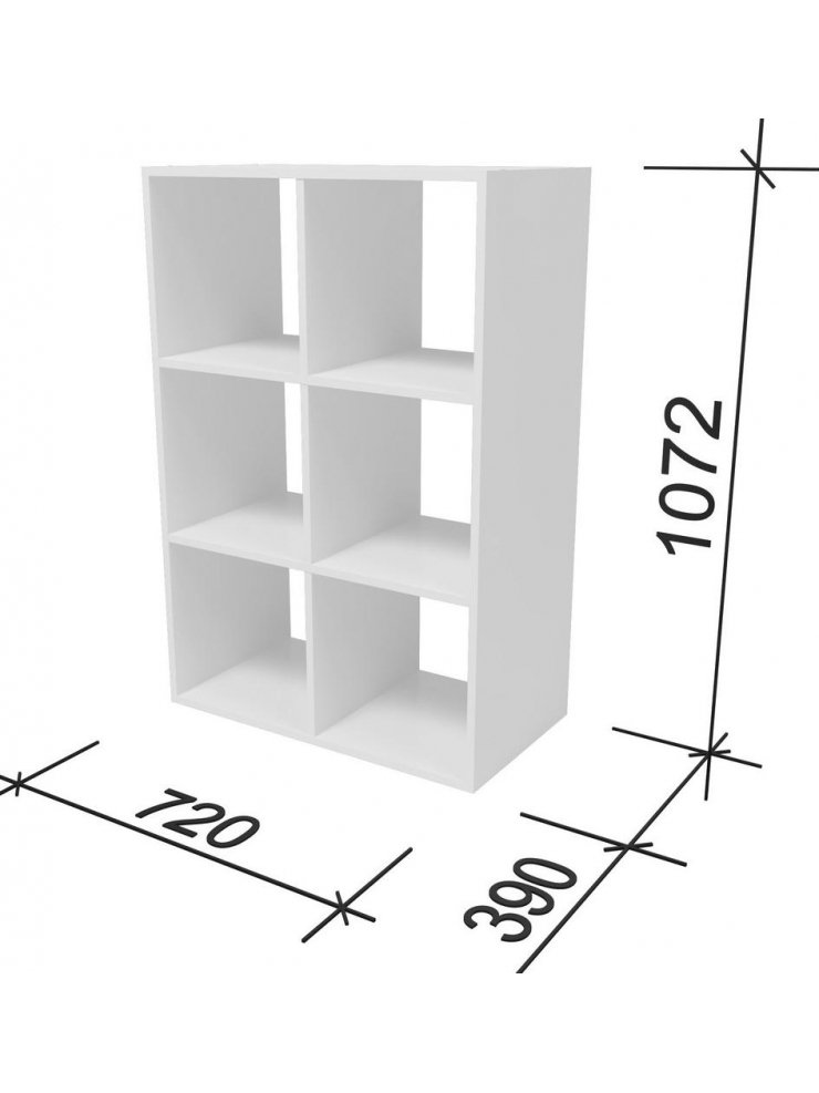 Стеллаж СИ32 белый