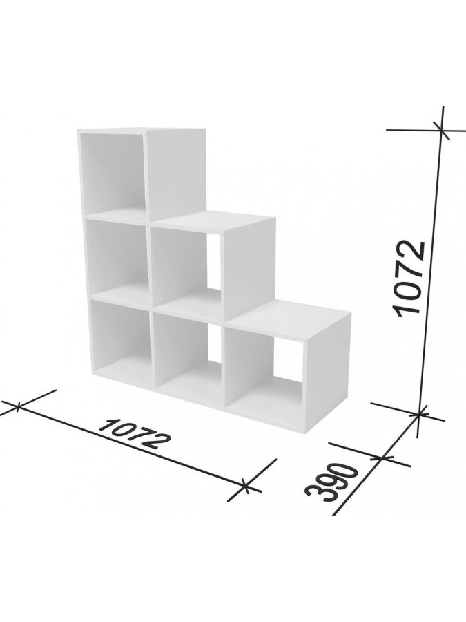 Стеллаж СИ-Л33 белый
