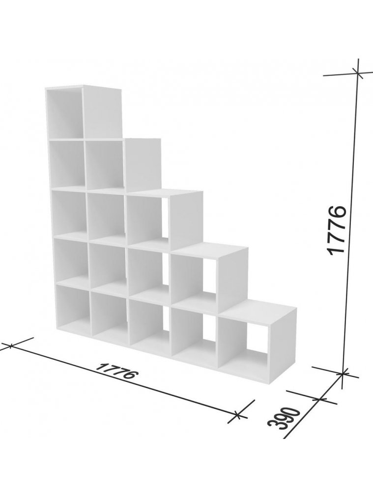 Стеллаж СИ-Л55 белый