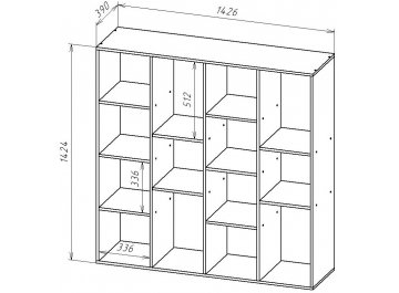 Стеллаж СТ144