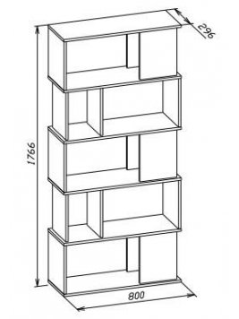 Стеллаж СТ-12 белый