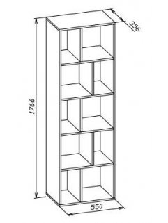 Стеллаж СТ-14 белый