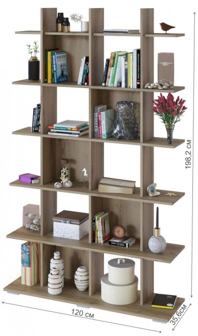 Стеллаж СТ-6 дуб делано