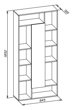 Стеллаж СТ-7 белый