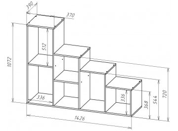 Стеллаж СТ-Л104