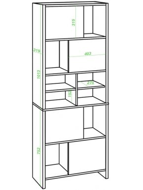 Стеллаж СТЛ-ЗВХ КШ карамель / шамони