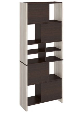 Стеллаж Лоревро-ЗВХ КВ карамель / венге