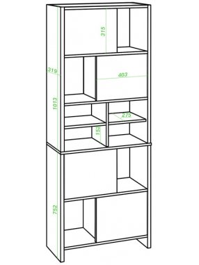 Стеллаж СТЛ-ЗВХ Ш шамони