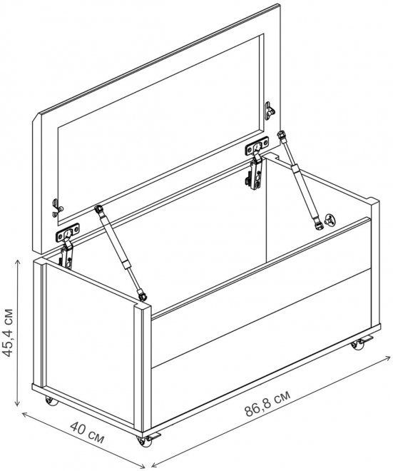 Сундук Bjork ольха полярная / оникс
