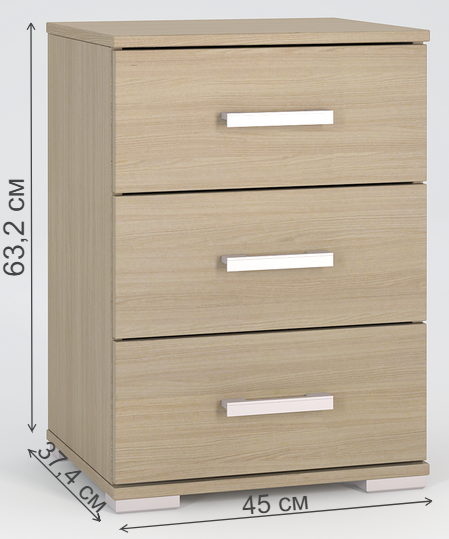 Тумба Вента-83 ясень светлый