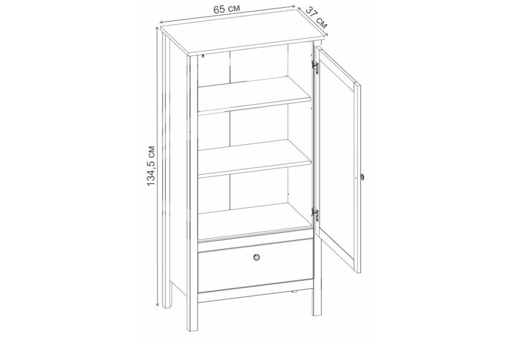 Тумба Хельга REG1D1S дуб артизан