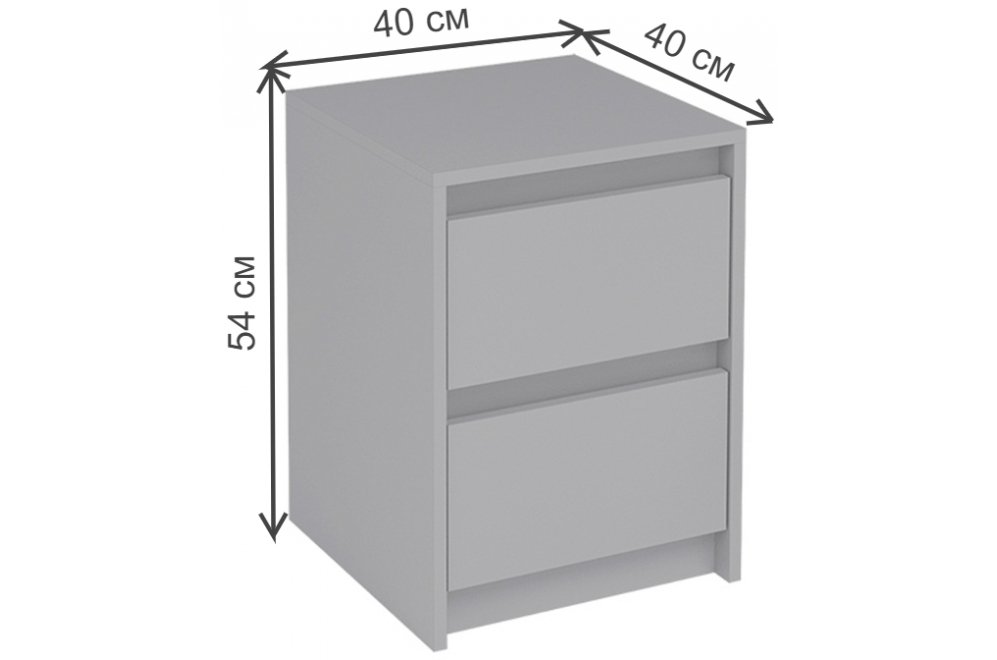 Тумба Айден ТБ06-400 серая