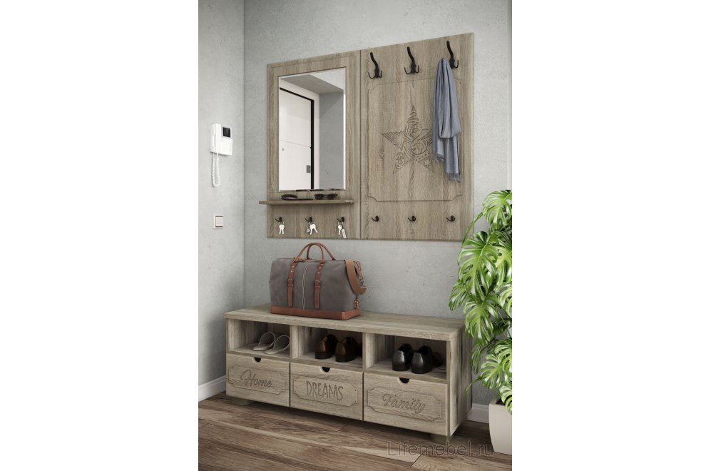 Тумба ДримСтар ДС-16 дуб эвок / дуб сонома темный