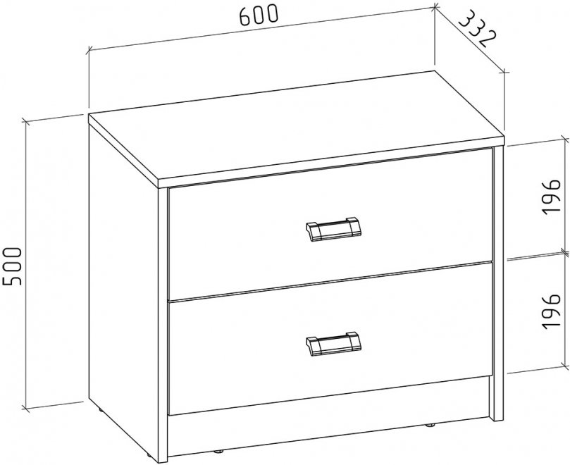 Тумба Имидж-602 дуб золотистый