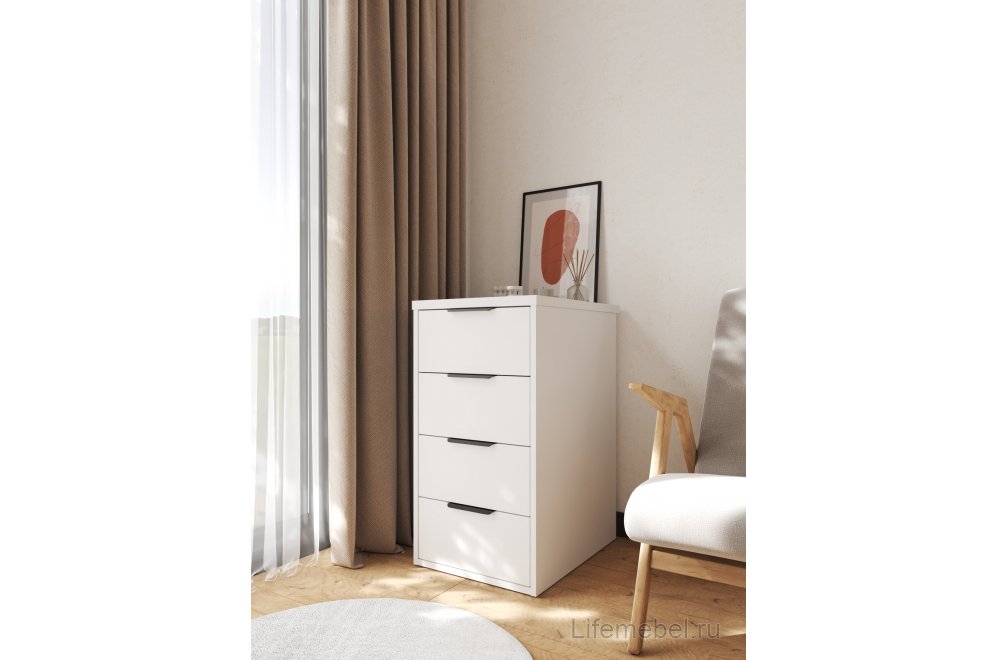 Тумба К-52 белый структурный / меренга