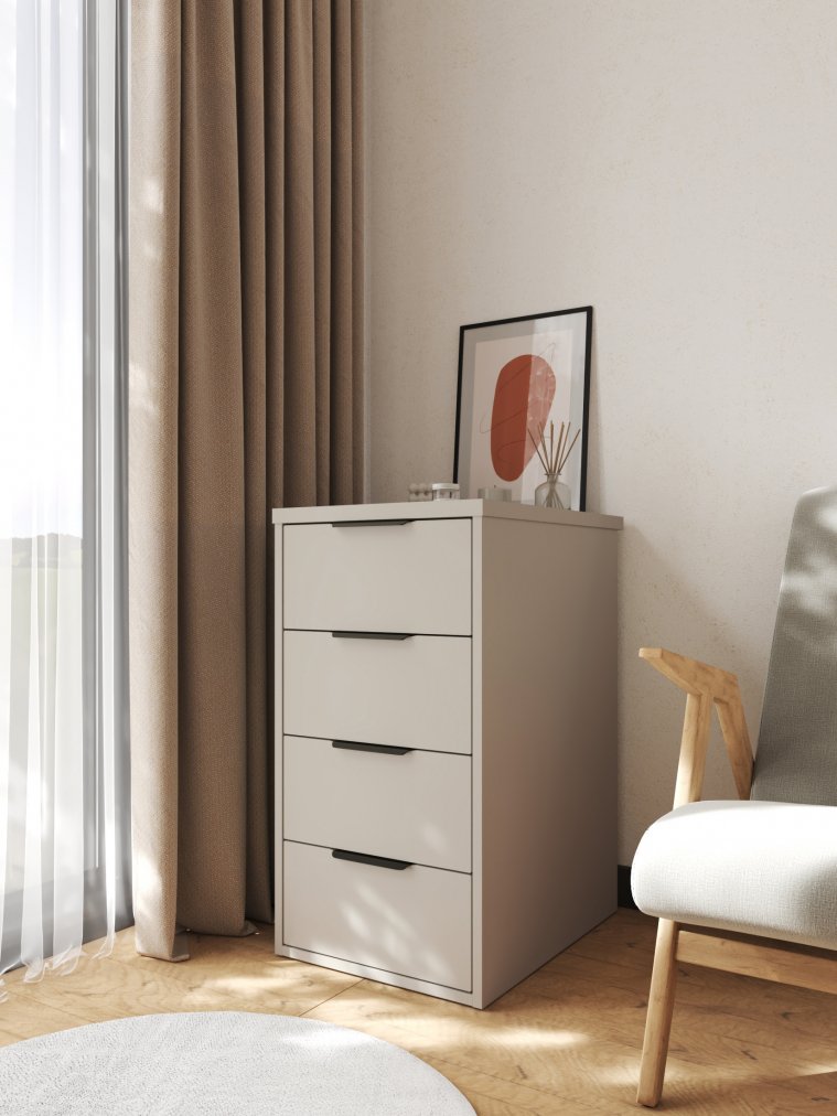 Тумба К-52 глиняный серый / риолит