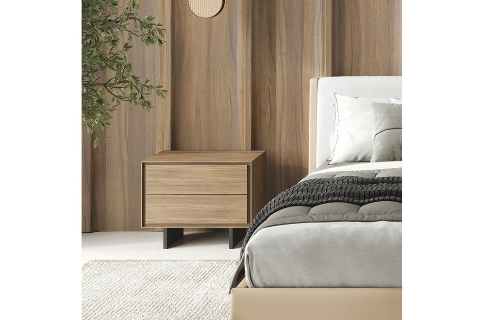 Тумба Miramar орех / черный матовый