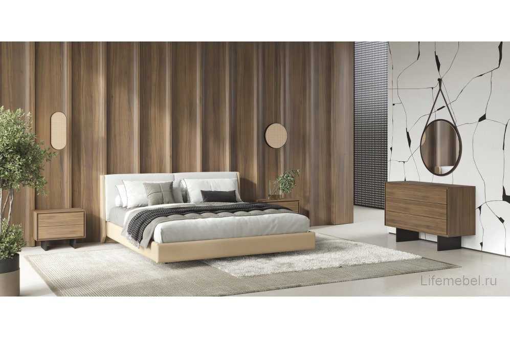 Тумба Miramar орех / черный матовый