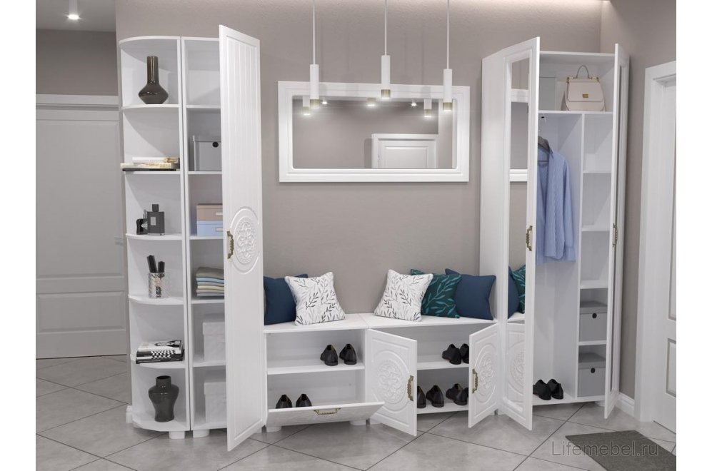 Тумба Монблан МБ-30К белое дерево