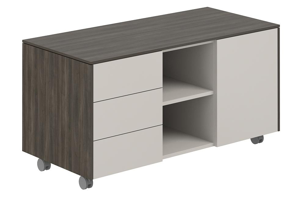 Тумба NZ-0213 бренсон трюфель / серый камень