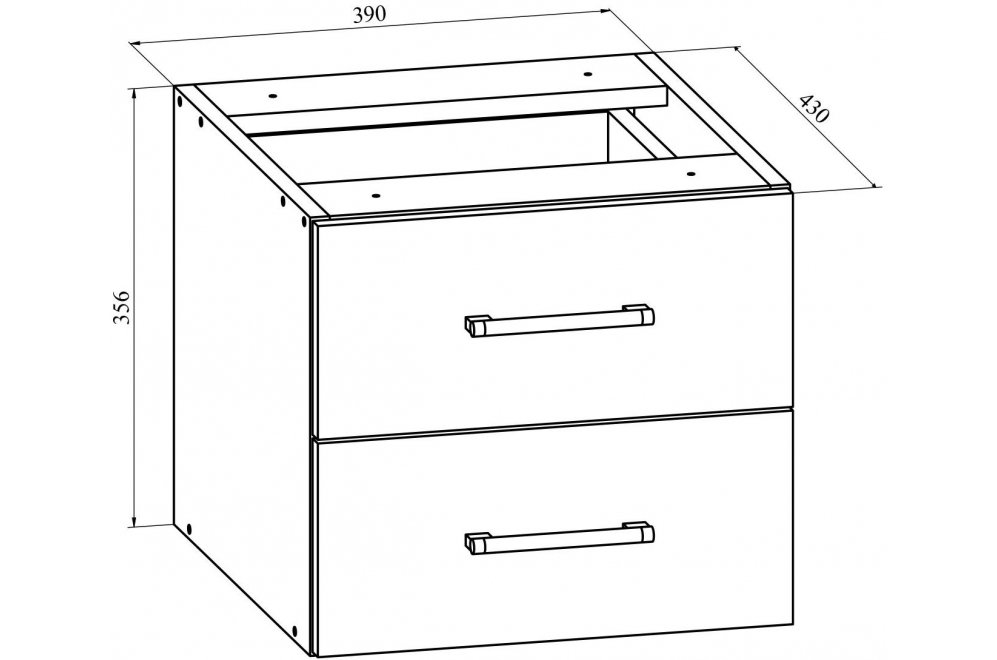 Тумба подвесная ОФ-21 венге