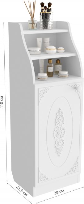 Тумба / Шкаф Ассоль АС-64 белое дерево