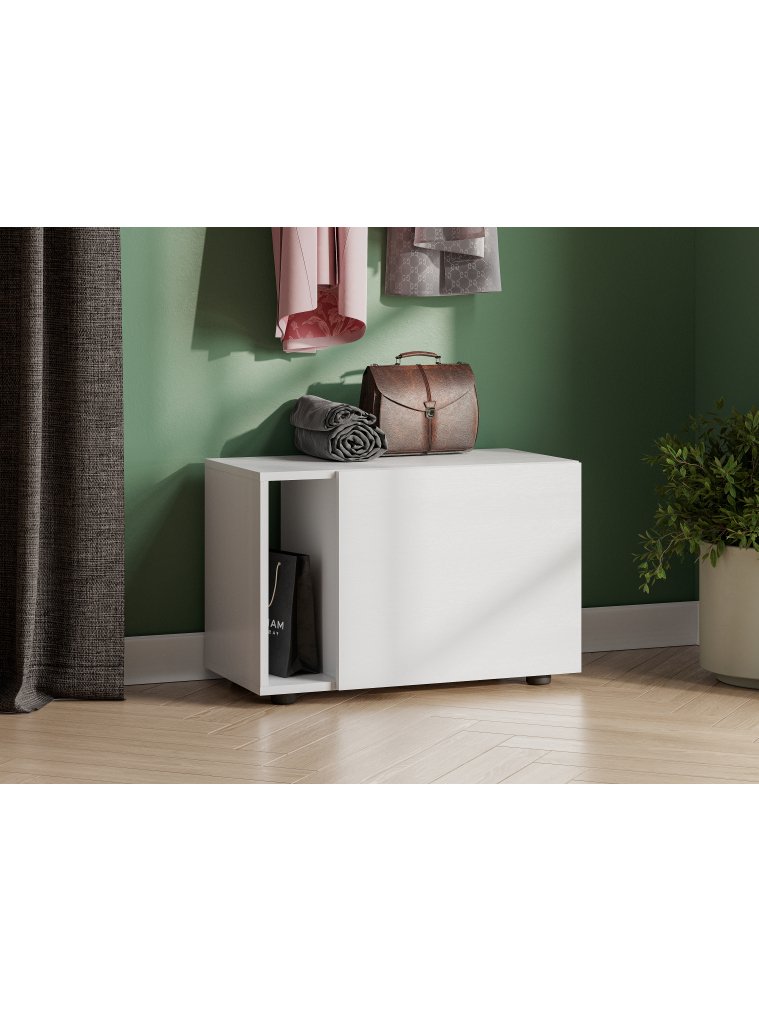 Тумба Страйк со створкой белый