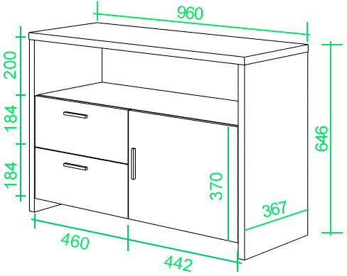 Тумба ТБЛ НБЕ нельсон / белая