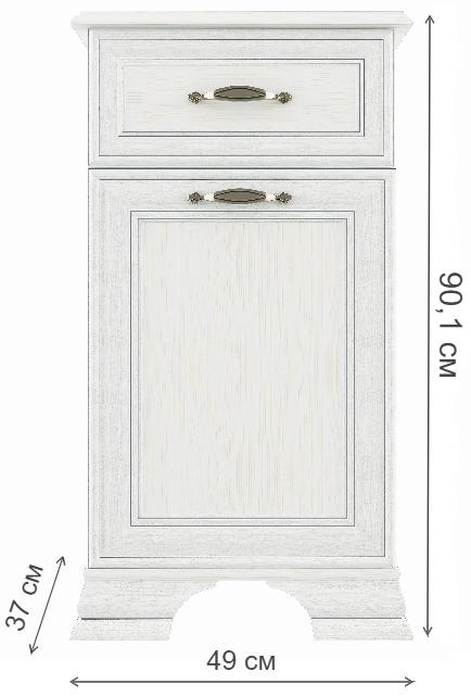 Тумба Tiffany 1D1S вудлайн кремовый