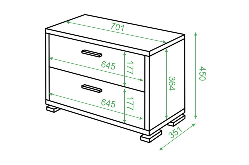 Тумба ТМ-50 БЕН белая / нельсон