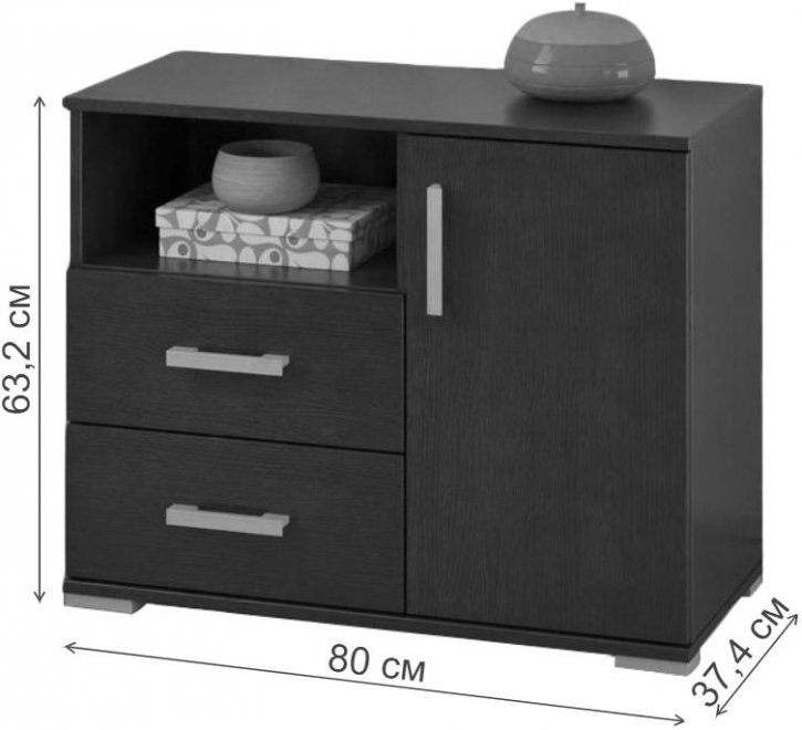 Тумба Вента-33 вишня